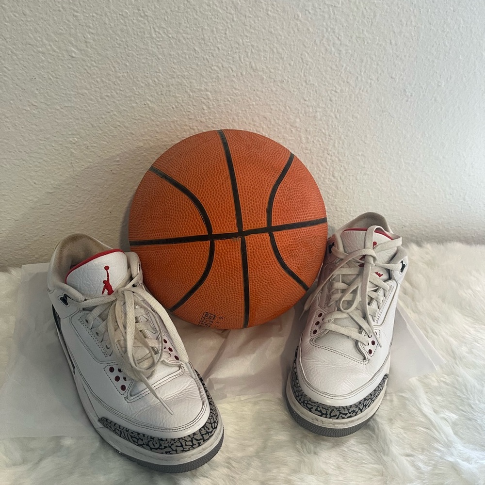 Jordan White and Black Athletic Shoes - Picture 2 of 12
